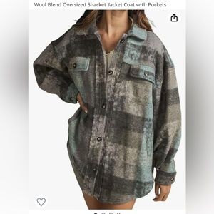 Oversized Plaid Jacket